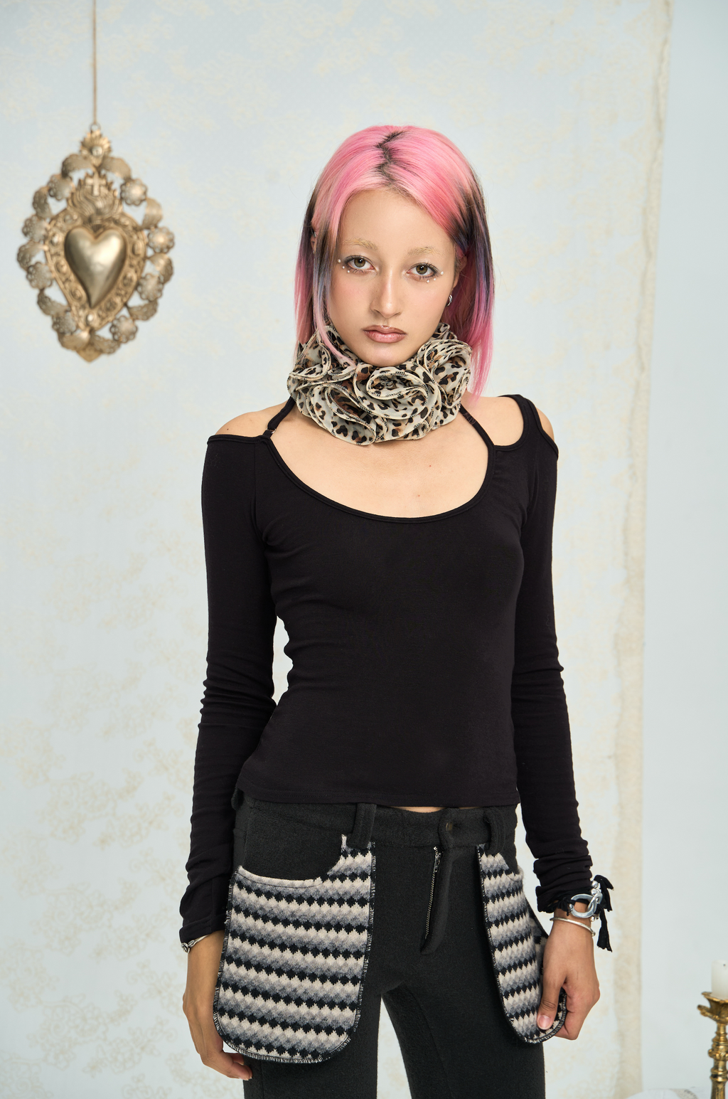 Silk Flower Choker