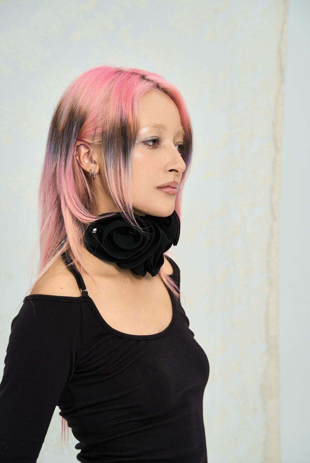 Silk Flower Choker